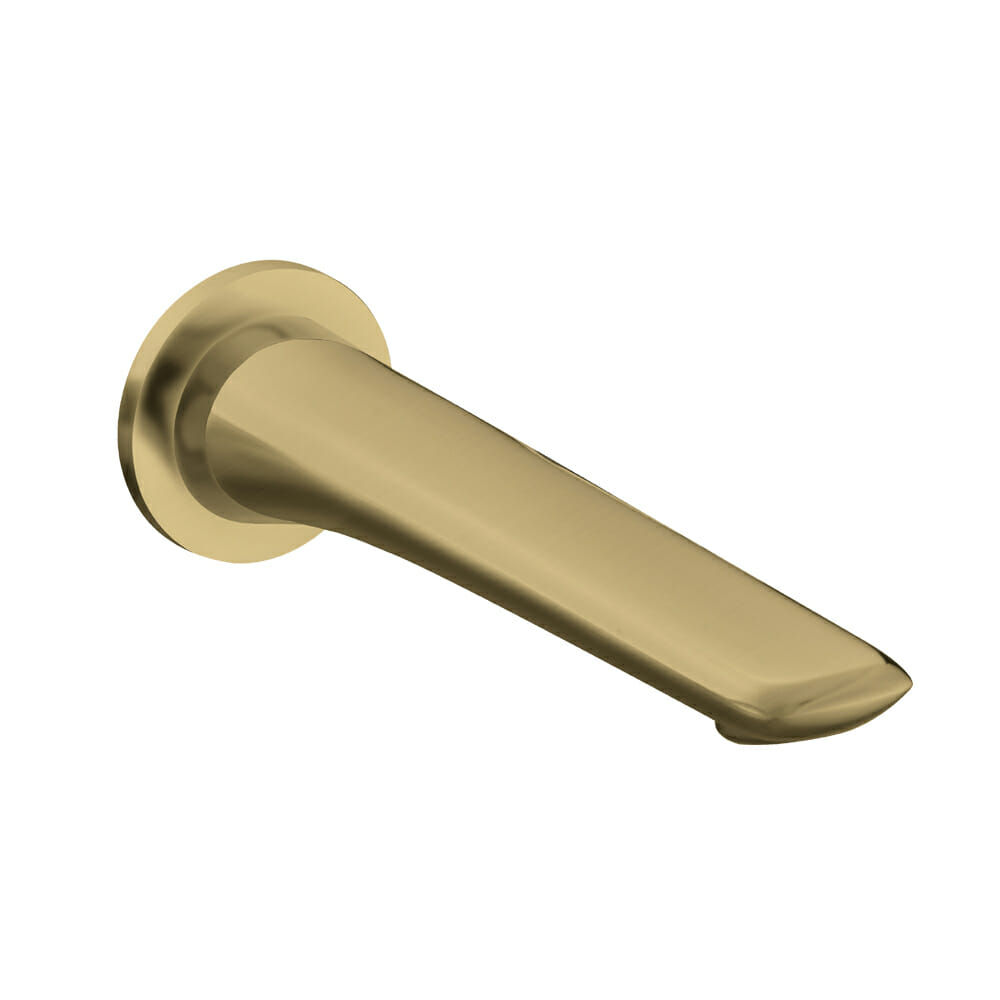 Bellino Series Brushed Yellow Gold Bathtub/Basin Wall Spout