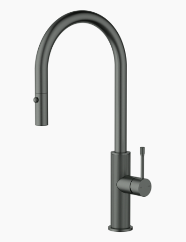 Linie Pull-Out Sink Mixer In Gun Metal