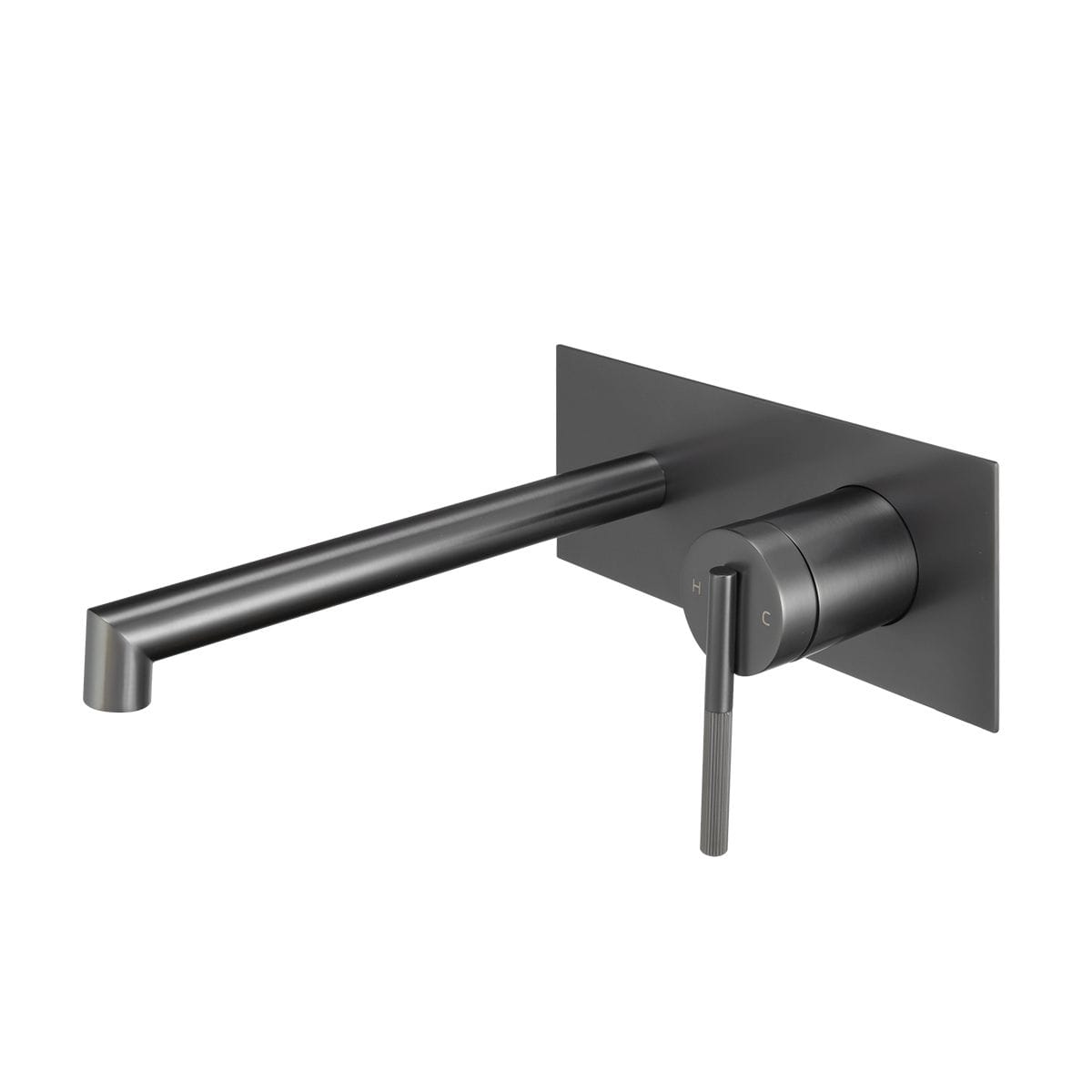 CADDENCE Brushed Gun Metal Grey Wall Mixer with Spout