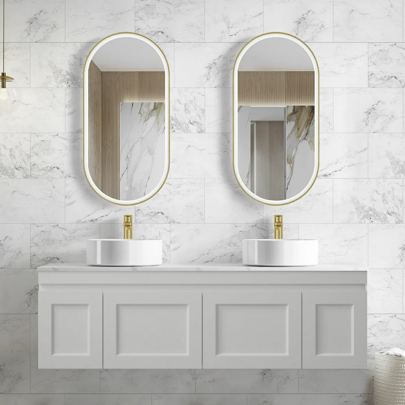 Hampton Mark II Wall Hung Vanity - Matt Grey- 1500mm