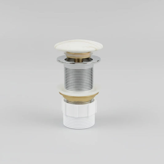 Serra Pop-up waste 32 mm Non-over Flow with Matte Carrara Ceramic Cap