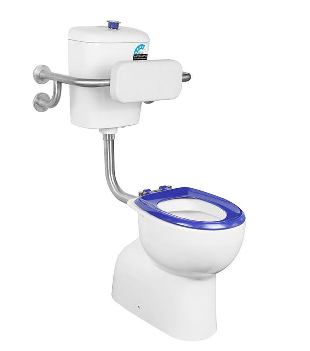 Calla Disable Toilet Suite, Bottom Inlet Cistern