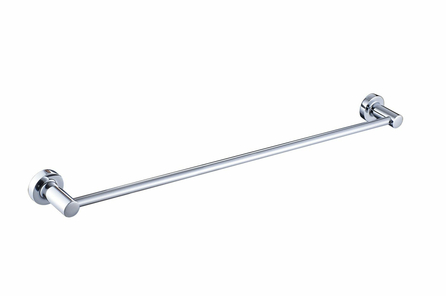 Ruby Round Single Towel Rail 600mm - Chrome