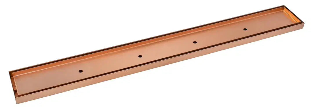 800mm DIY Rose Yellow Gold Grill Floor Waste/Shower Grate