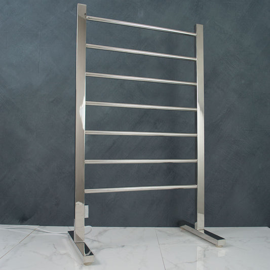 Radiant Polished 600 x 1000mm Free Standing HEATED Towel Rail