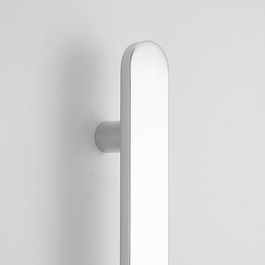 Radiant Polished Stainless Flat Profile Vertical 930mm NON-HEATED Single Bar Towel Rail