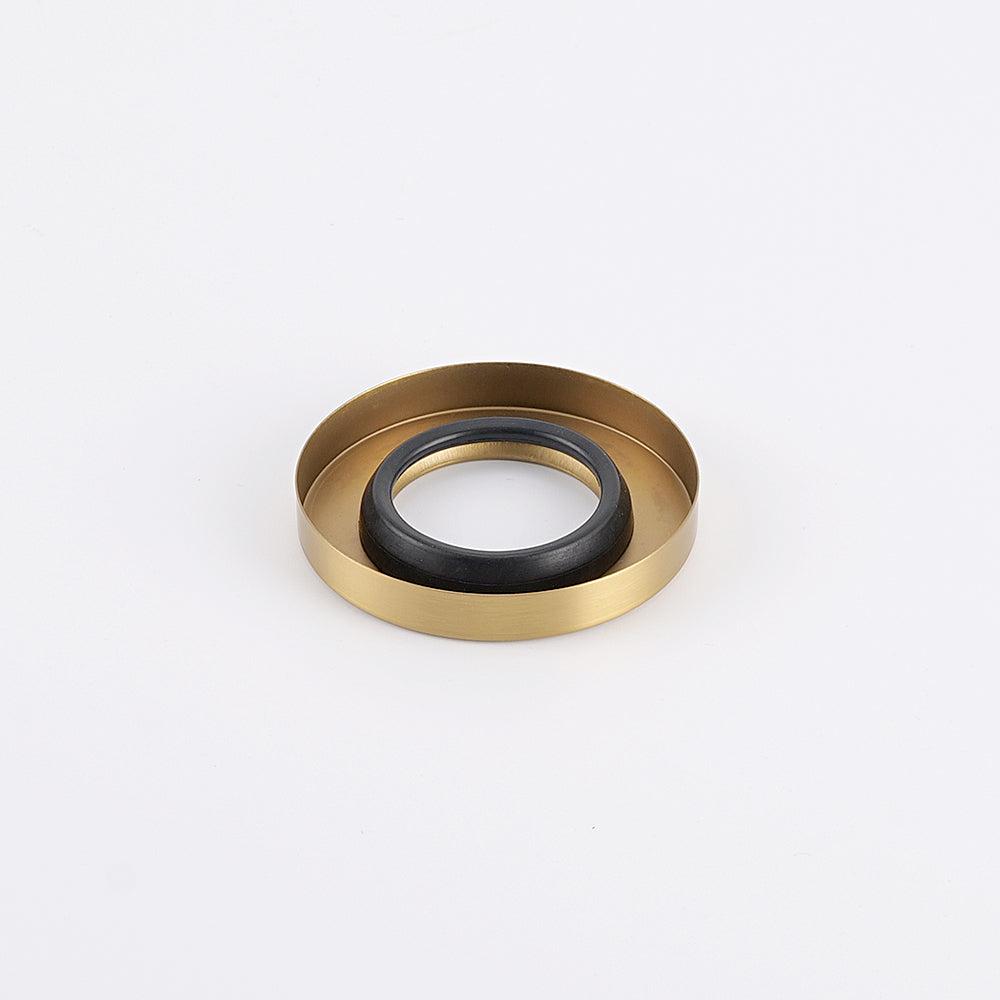 Radiant Brushed Gold Vertical towel rail (round & flat) Cover Plate