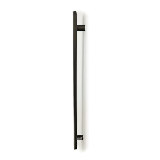 Radiant Gunmetal Grey Flat Profile Vertical 930mm NON-HEATED Single Bar Towel Rail