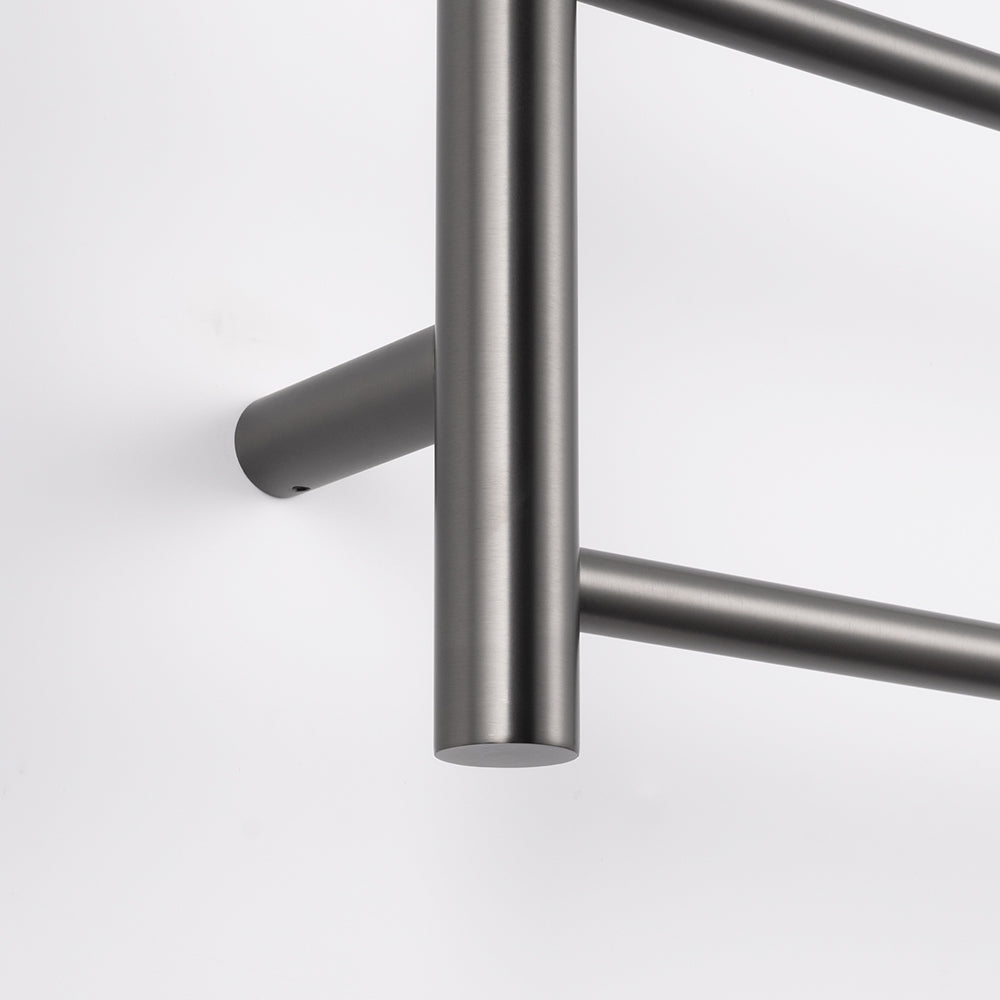 Radiant Gunmetal Grey 700 x 830mm Round NON-HEATED Towel Rail