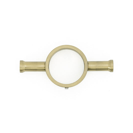 Radiant Light Gold Vertical 950mm Round NON-HEATED Single Bar Towel Rail