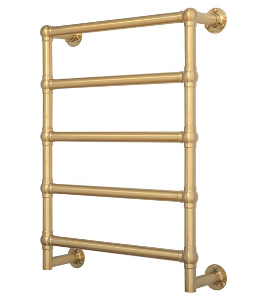 Mayer Heated Towel Rail – Brushed Brass
