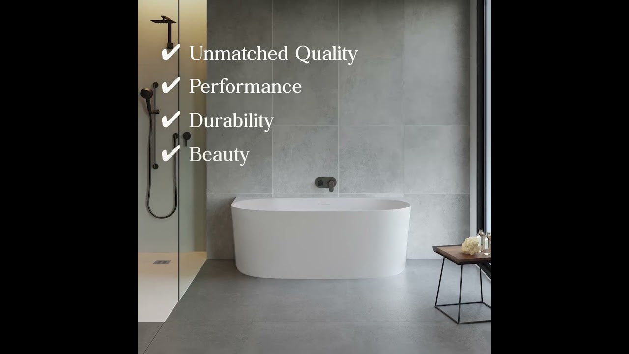 Narva 160 x 74 MagnaCast Free Standing Bath – Gloss White No Overflow