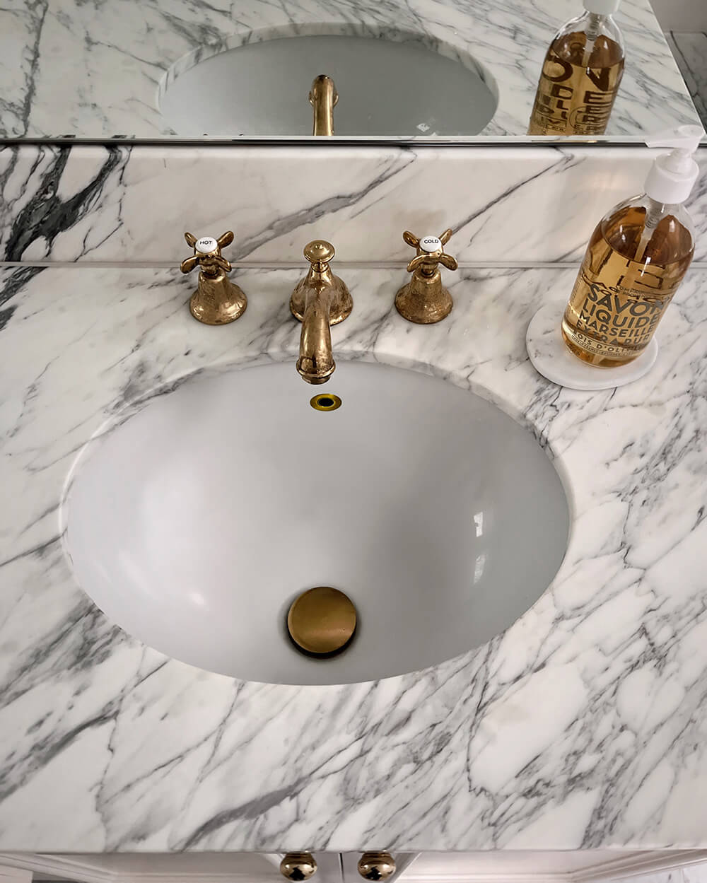 Small Overflow Ring - Brushed Brass