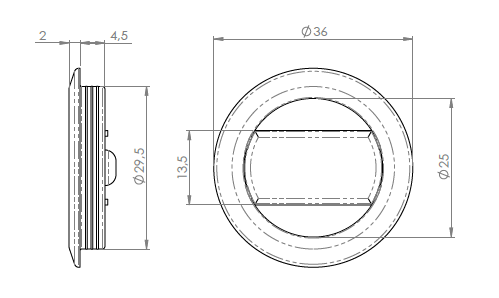 White Overflow Cap To Suit 90BW-O/F