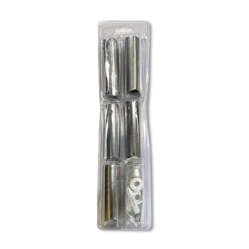 Radiant Full set standard polished round 80mm brackets & fixings