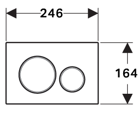 Sigma20 Fingerprint Resistant Matte Black Round ABS Flush Plate