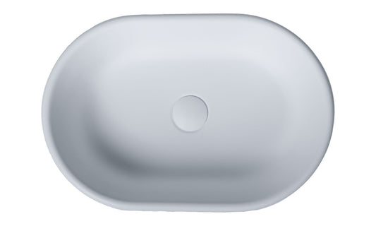 Blanche 53x36 TitanCast Basin - Satin Silk White