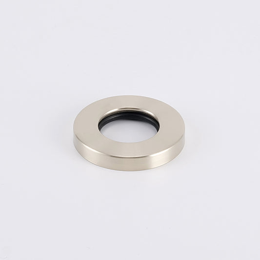 Radiant Warm Brushed Nickel Vertical towel rail (round & flat) Cover Plate