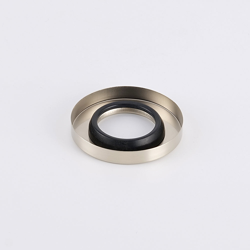 Radiant Warm Brushed Nickel Vertical towel rail (round & flat) Cover Plate