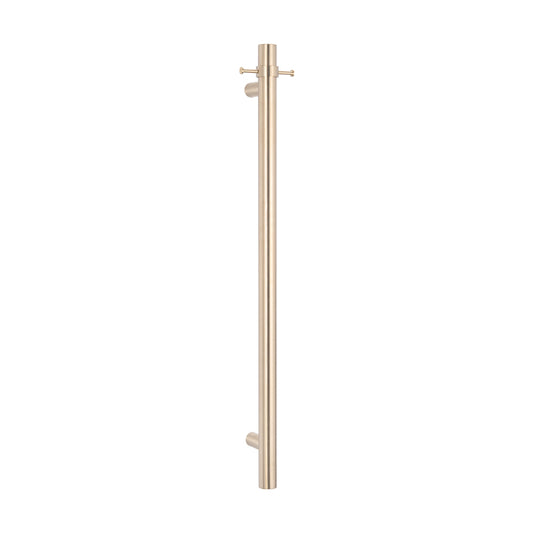 Radiant Vertical Towel Rail Hook for Vertical HEATED Bar Warm Brushed Nickel