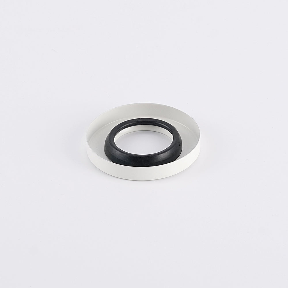 Radiant Matt White Vertical towel rail (round & flat) Cover Plate