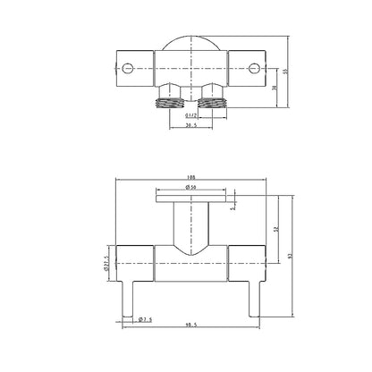 Black Tap for Toilet and Bidet