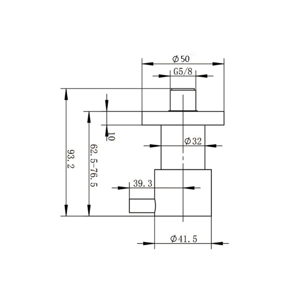 Round Brushed Nickel Shower Wall Taps
