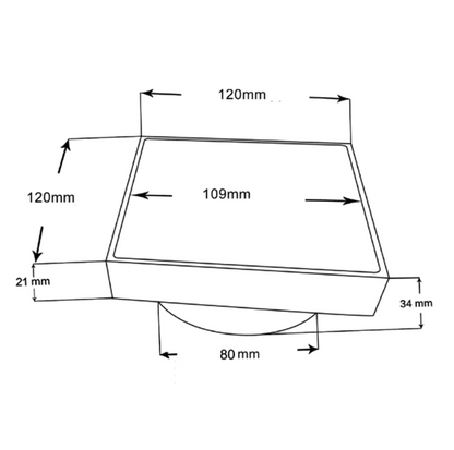 120*120mm Brushed Copper Stainless Steel Tile Insert Floor Drain(80mm Outlet)