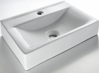 Wall Hung Basin with Tap Hole Gloss White 640mm x 405mm x 115mm