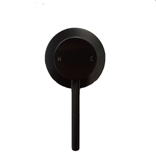 LUCID PIN Series Round Black Wall Mixer(color up)