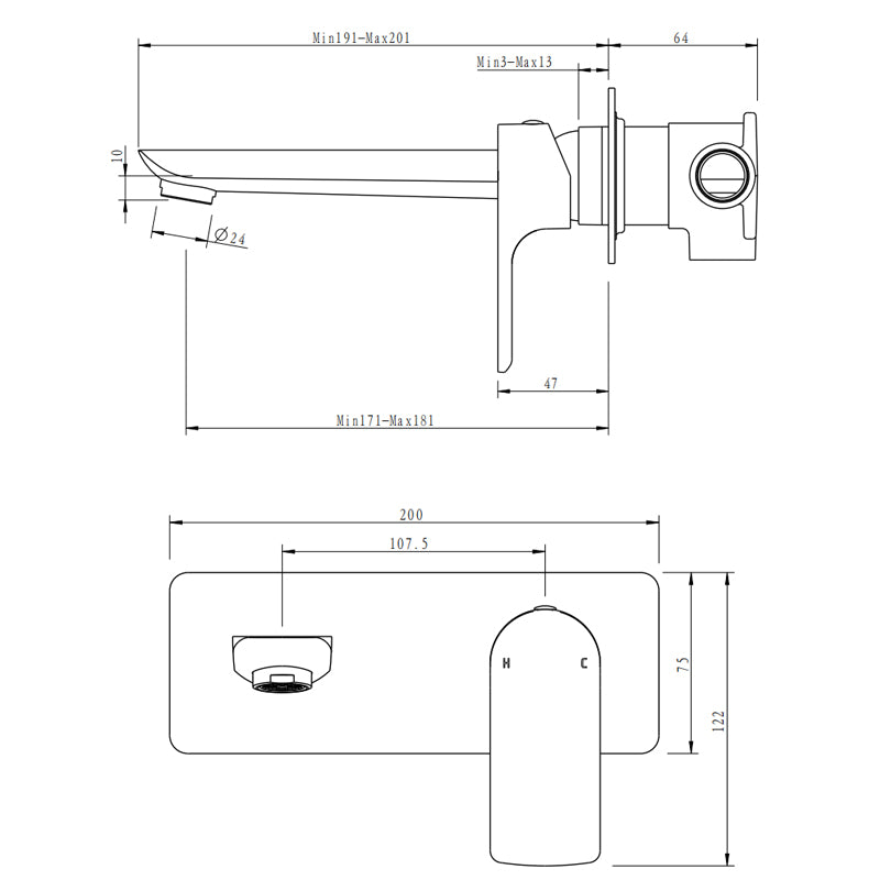 VOG Series OX0158-2.BM Trim Kit(match CLPS)