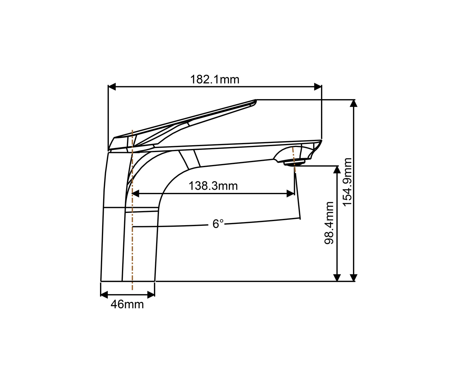 AU Series Black Basin Mixer