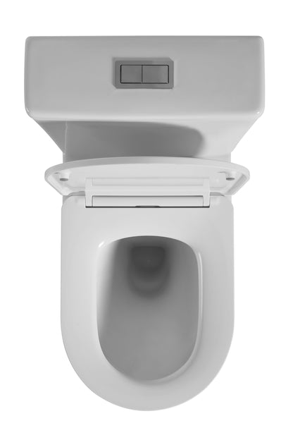 Avis Rimless Back-to-Wall Toilet Suite - Gloss White