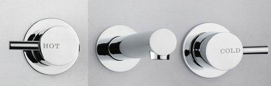 Bath Set 1/4 Turn - Chrome