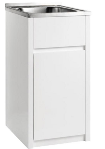 PVC Laundry Cabinet with Tub 35L, Right Hand Hinge