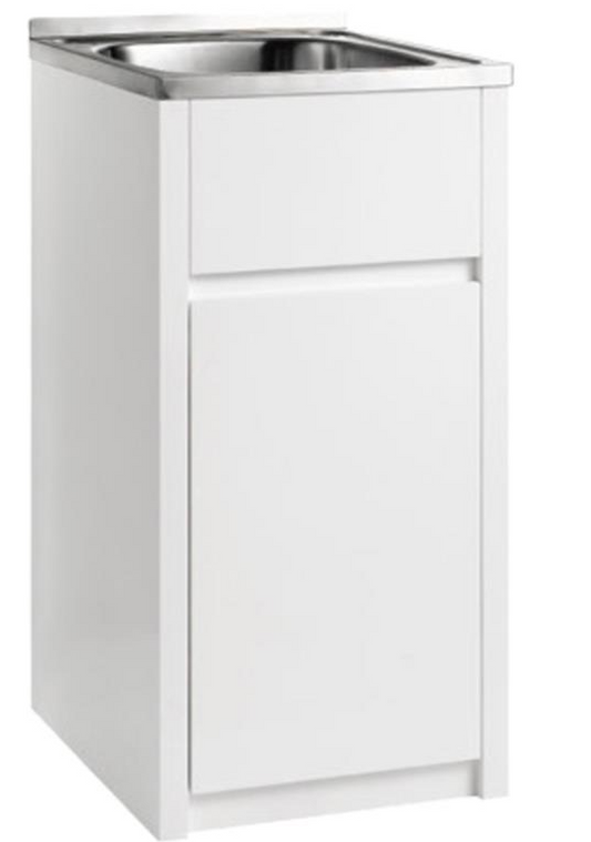 PVC Laundry Cabinet with Tub 40L, Right Hand Hinge
