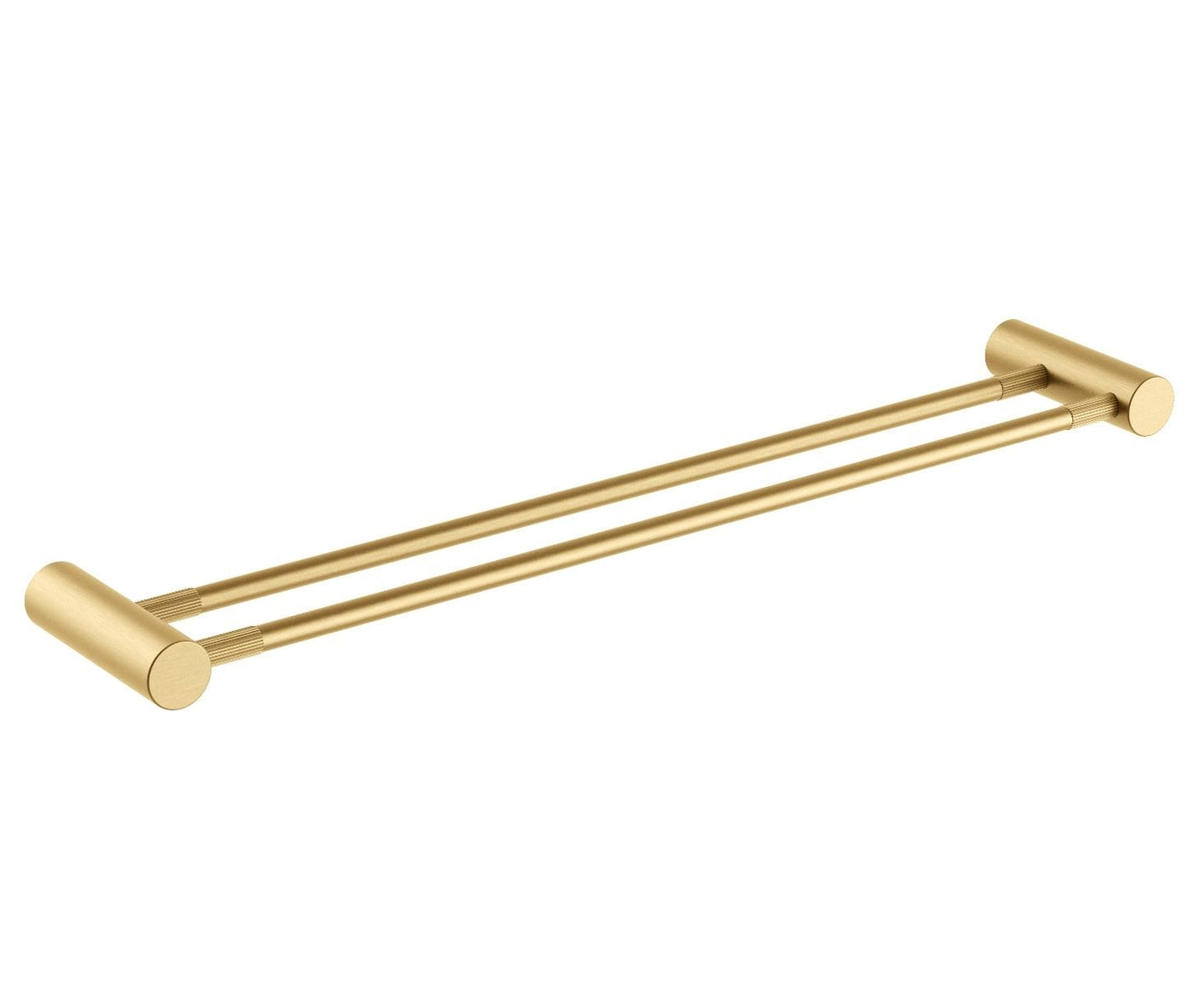 CADDENCE Brushed Brass Double Towel Rail - 600mm