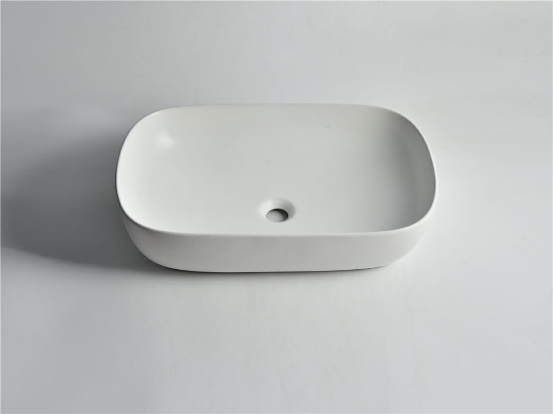 Fine Ceramic Matte White Above Counter - CLA-419A-M  -  610x400x150mm