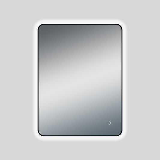 LED Mirror with Matte Black Frame -   610x890x80mm **Discontinued/Clearance Stock No Exchange or Refund