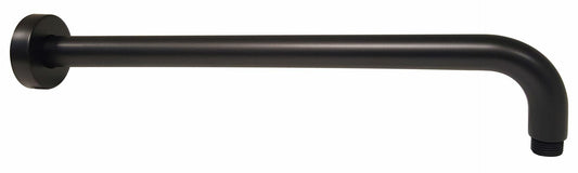 Round Horizontal Wall Shower Arm - Matt Black