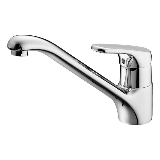 Round Medium Chrome Kitchen Mixer