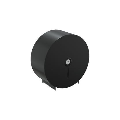 Jumbo Toilet Roll Dispenser Lockable, Matte Black