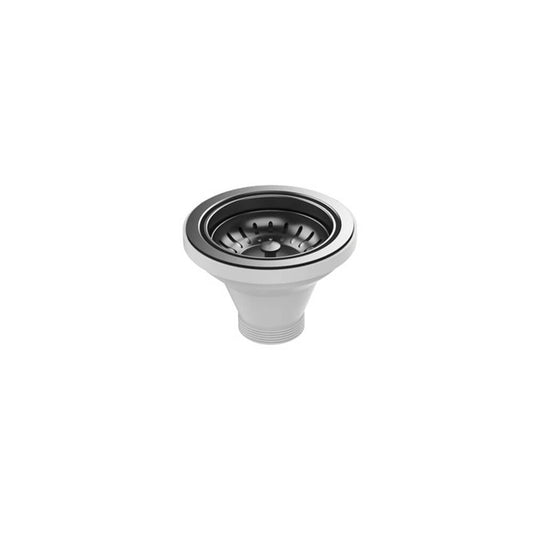 95mm Gun Metal Nano Coated Stainless Steel Round Strainer and Waste for Stainless Steel Sink