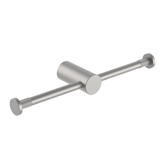 CADDENCE Brushed Nickel Double Toilet Paper Holder