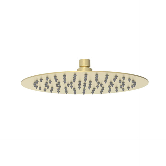 Dove 250mm Round Stainless Steel Shower Head - Brushed Gold
