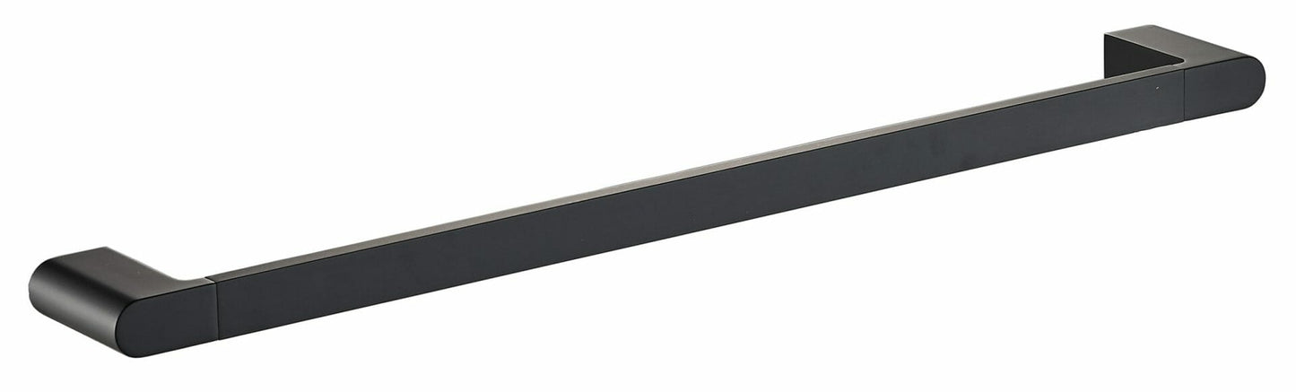 Flores Single Towel Rail 600 mm - Matt Black