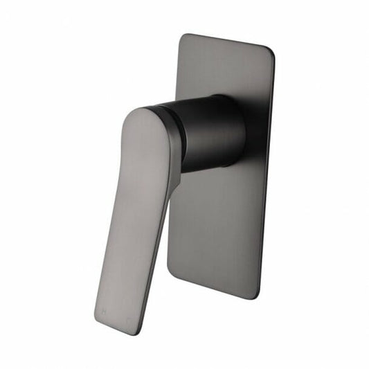 RUSHY Square Brushed Gun Metal Grey   Built-in Shower Mixer(Brass)