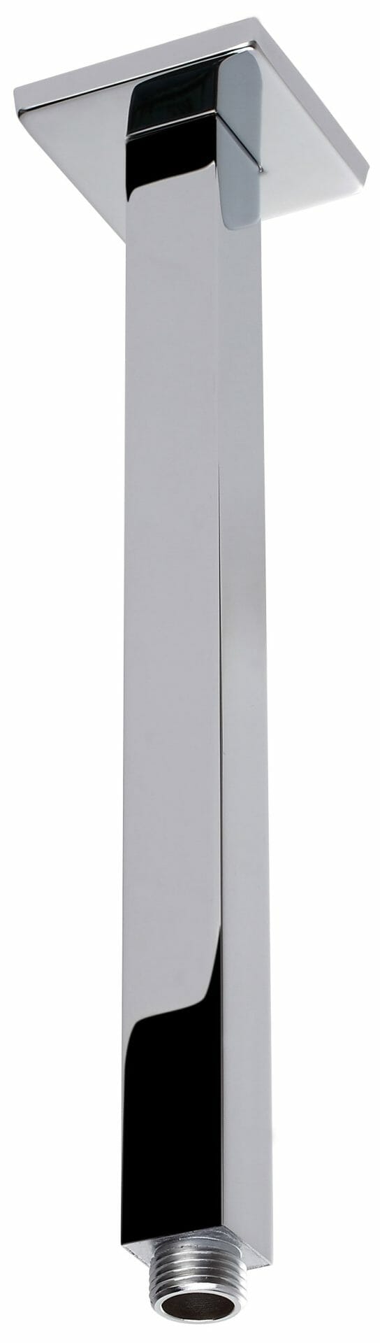 Square Vertical Shower Arm - Chrome
