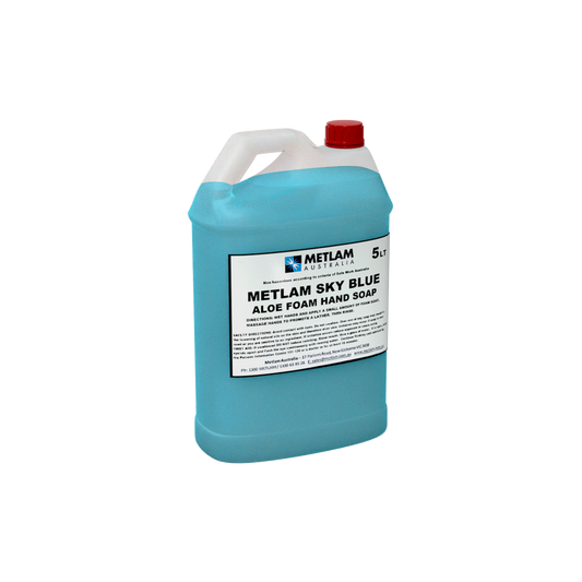 Hand Foam Soap Aloe Vera – Sky Blue, 3 x 5Litre Bottles per carton *Product sold per carton*