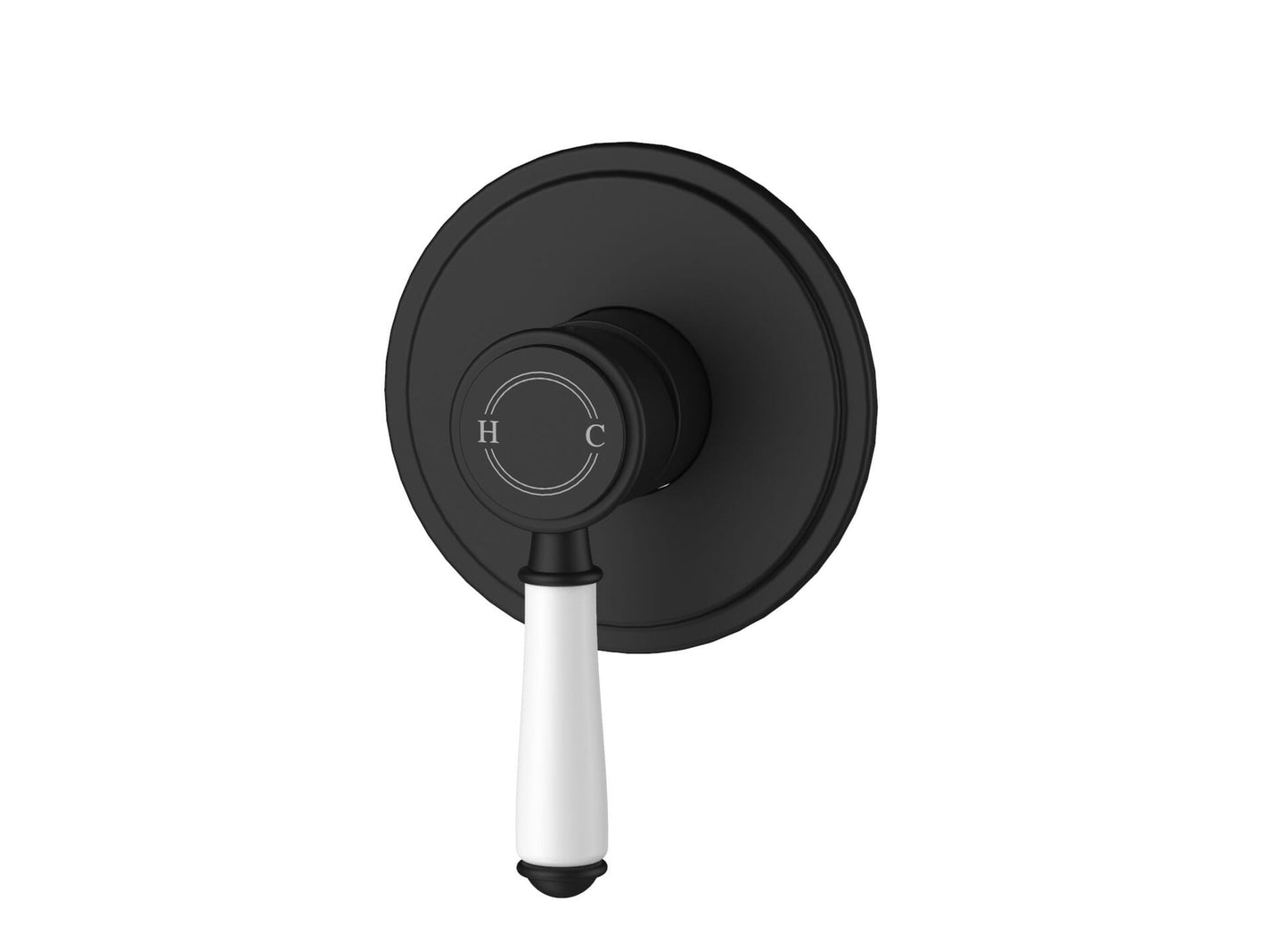 Clasico  Wall Mixer  Trim Kits Ceramic handle in Matt Black